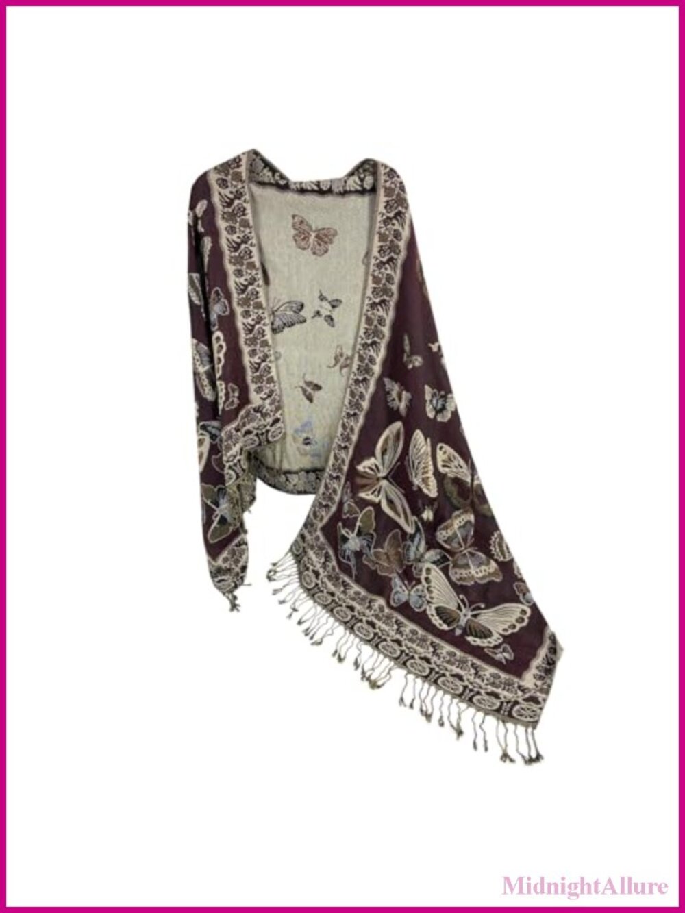 Paisley Pashmina Shawl Wrap Scarf Reversible Festival Accessory